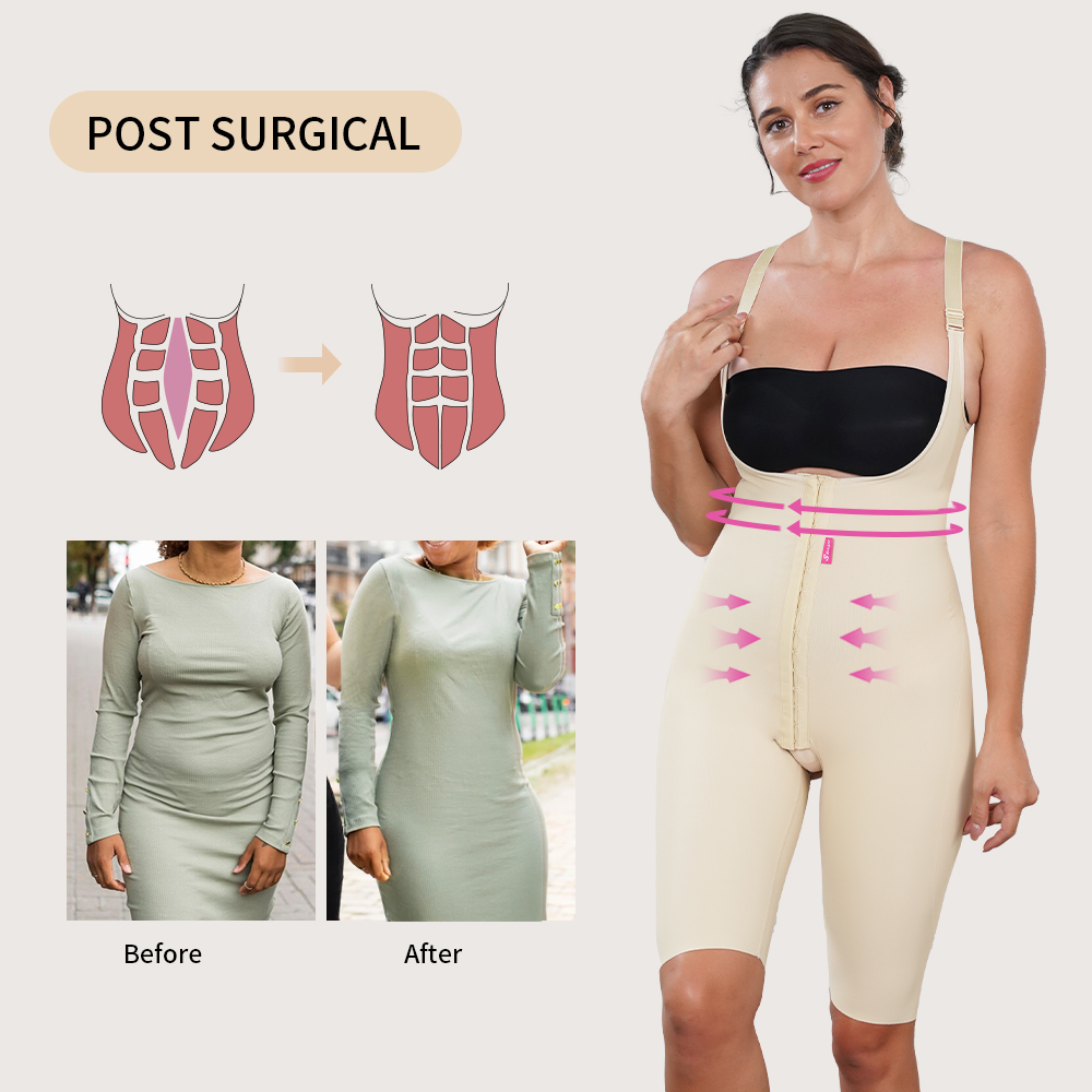 BBL Stage 2 Fajas Colombianas Para Mujer Post Surgery Full Body Butt Shapewear With Zipper De Body Shaper For Women 03