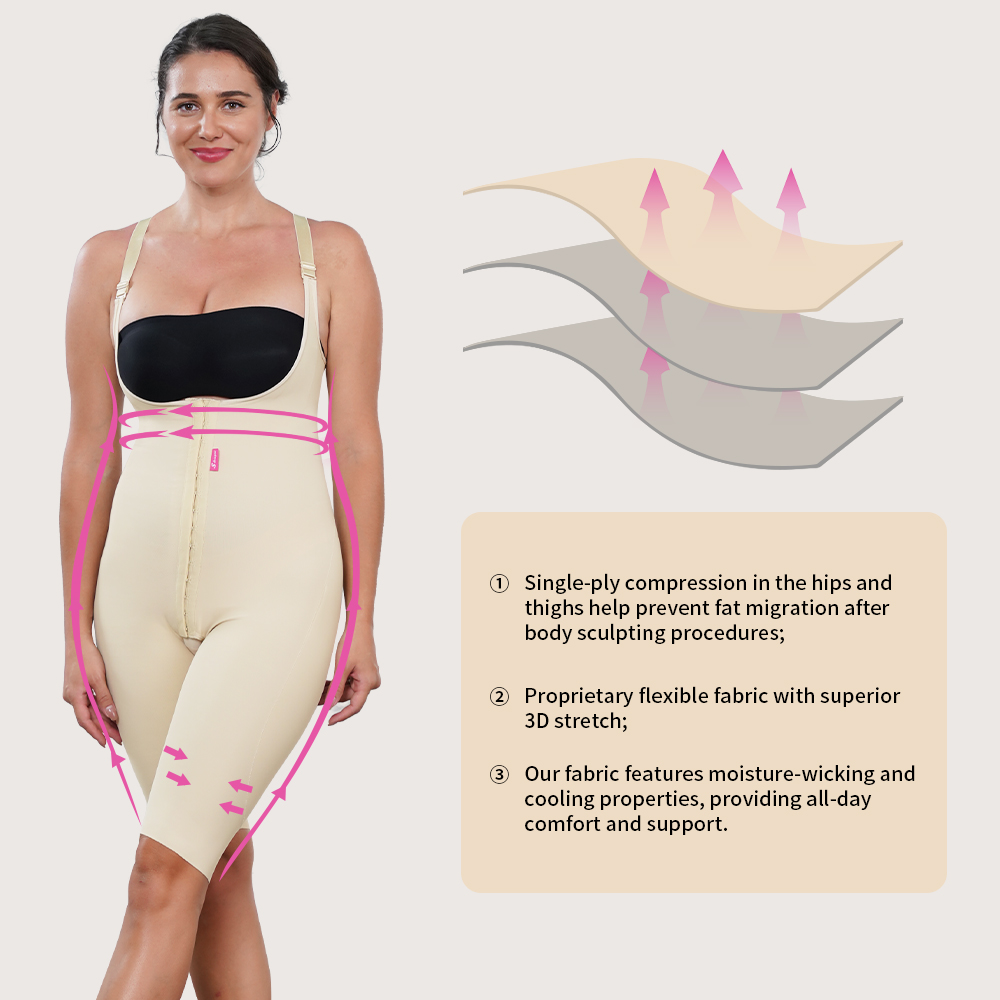 BBL Stage 2 Fajas Colombianas Para Mujer Post Surgery Full Body Butt Shapewear With Zipper De Body Shaper For Women 05