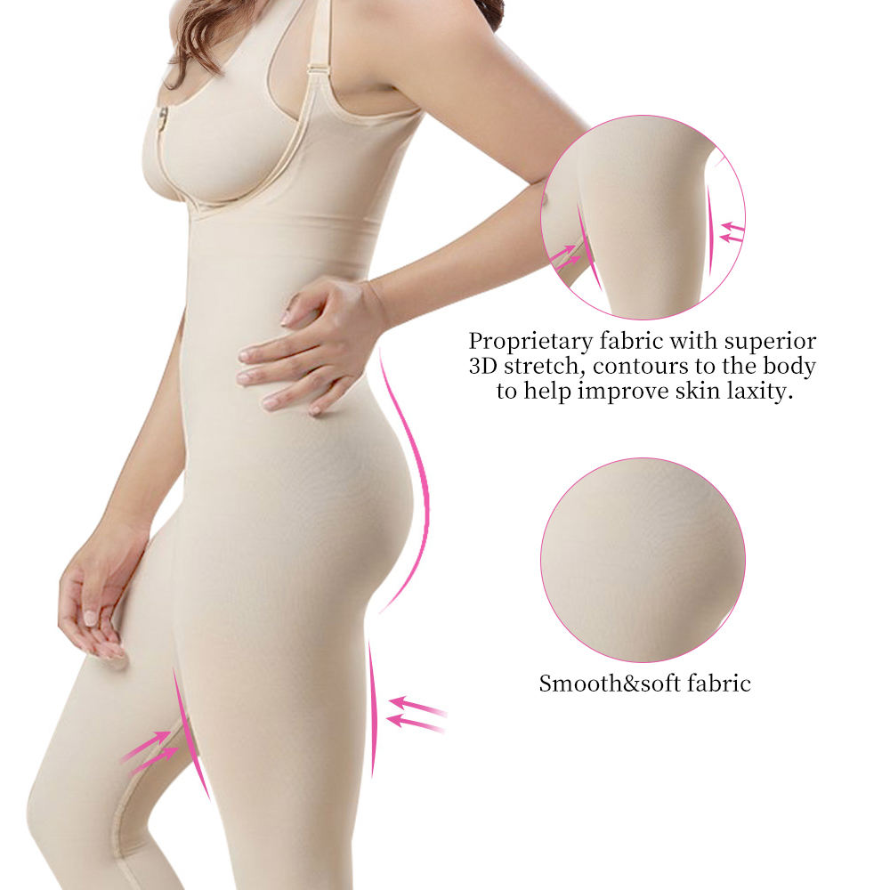 Factory Custom Hourglass Woman Body Shapers Colombianas Faja Bodysuit High Compression Stage 2 Post Surgery Shapewear 03