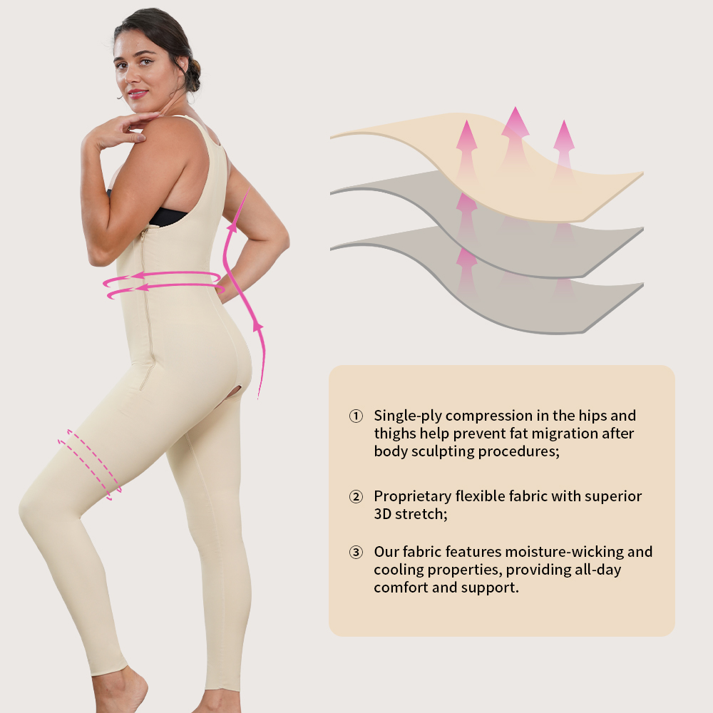 Fajas Columbian Stage 2 Shapewear With Zipper Private Label Custom Made Body Wholesale manufacturer Bodysuit For Women 05