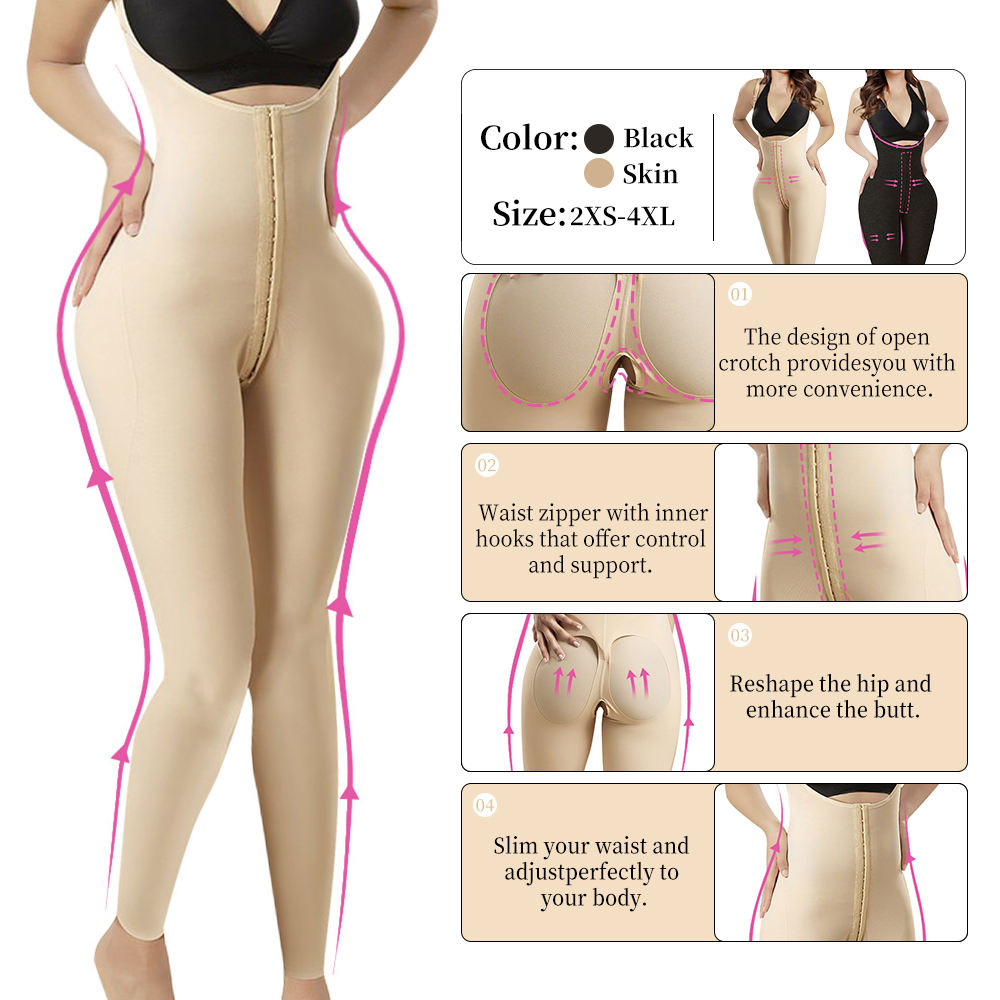High Compression Stage 2 Bbl Post Surgery Compression Garment Shapers Shapewear Bodysuit Columbian Fajas Colombianas 04