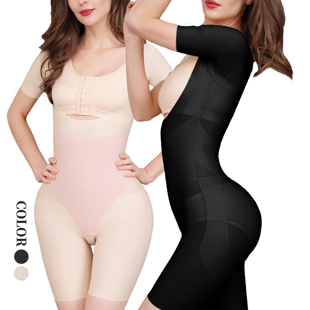 Seamless Nylon Full Body Suit Tummy Control Slimming Push Up Compression Garment Butt Lifter Shaper for Women Lady 01