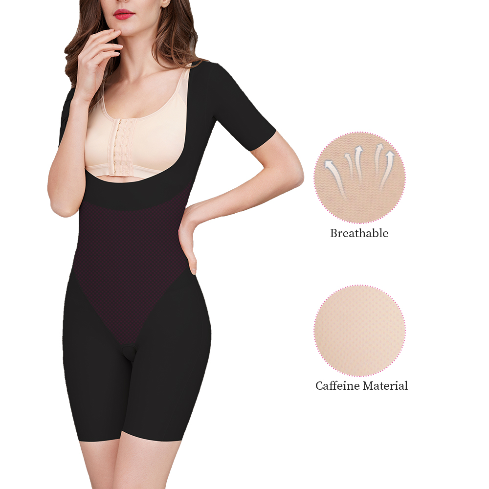 Seamless Nylon Full Body Suit Tummy Control Slimming Push Up Compression Garment Butt Lifter Shaper for Women Lady 06