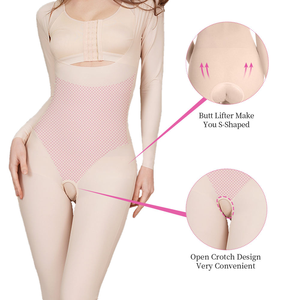 Seamless Sculpting Full Body Tummy Control Fullbody Shapewear Corset Bodysuit Body Shaper Underwear For Women Lady 03