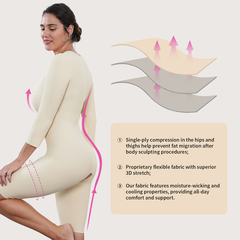 Stage 1 Liposuction Post Surgery Hip Enhancer Padded Shapewear Fajas Colombianas Compression Garment Bodysuit For Women 03
