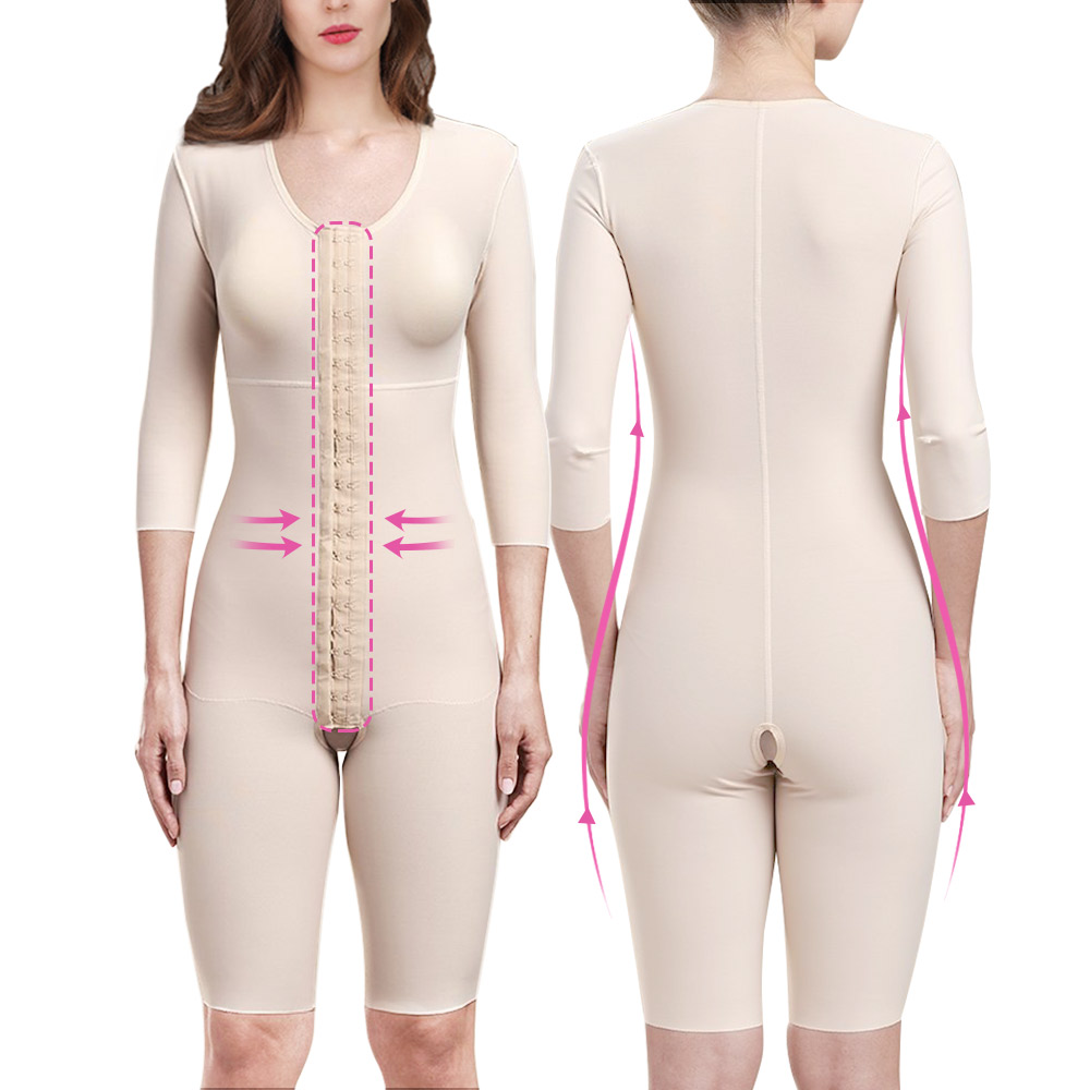 Stage 1 Liposuction Post Surgery Hip Enhancer Padded Shapewear Fajas Colombianas Compression Garment Bodysuit For Women 07