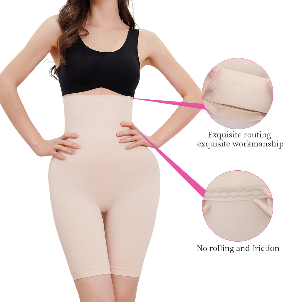 Women High Waist Seamless Shorts Body Shaper Sculptwear Butt Lift Pants Tummy Control Shapewear Panties 03