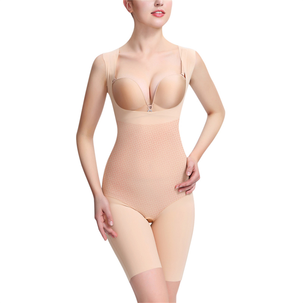 custom logo body compression seamless sculpting women crotchless lingerie underwear bodysuits girdle shape wear 05