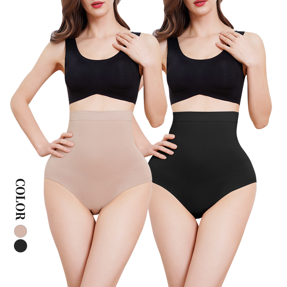 custom logo high quality female low moq ladies seamless mid waist tummy control panties underwear for women 01