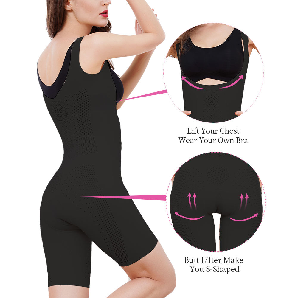 open crotch crotchless bodyshaper slimming activewear snatched latex tummy control shaping bodysuit for women 03