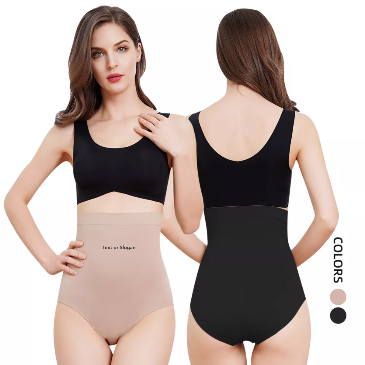 seamless custom plus size body care high waist women's tummy control panties underwear for ladies girl woman 03