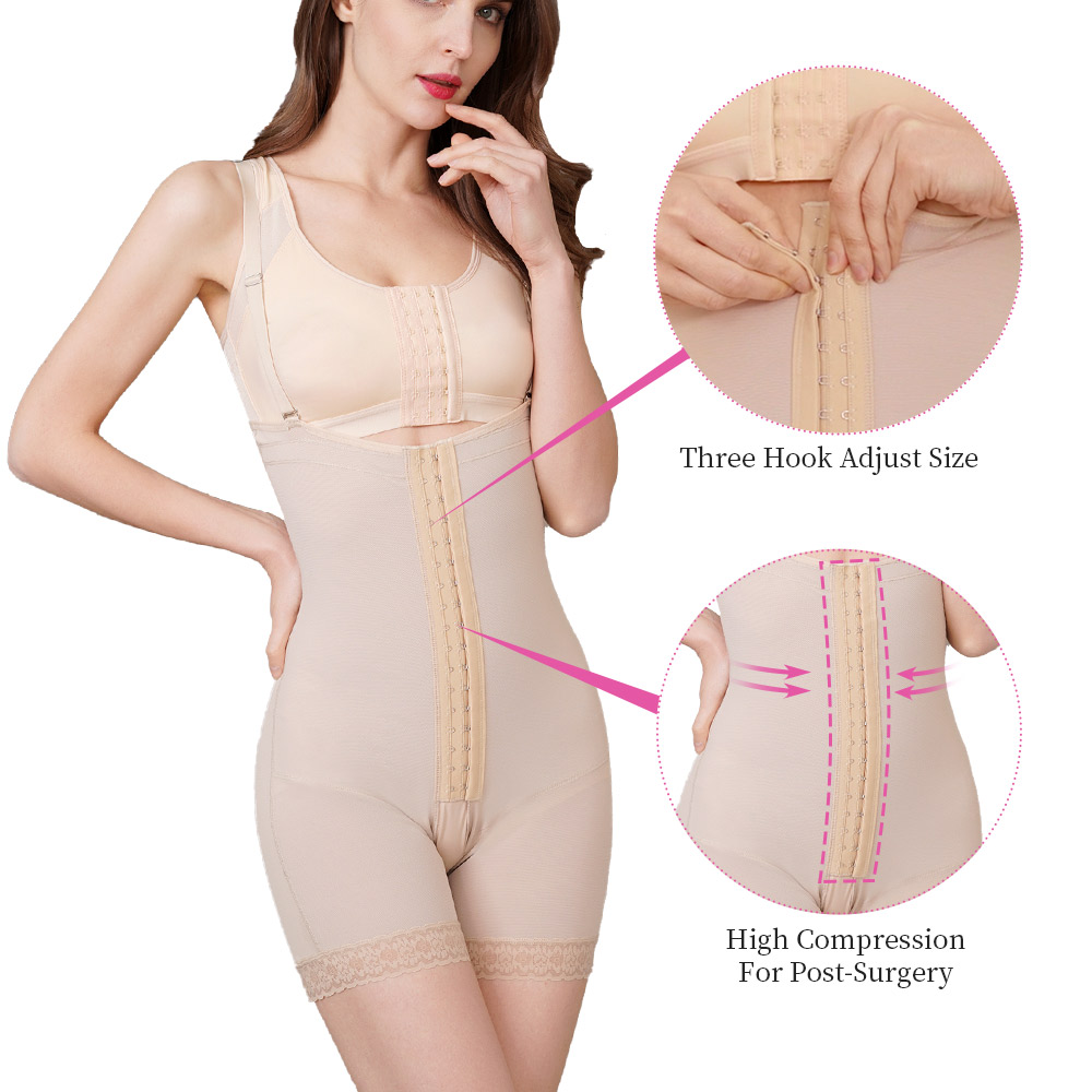 slimming postpartum short corset girdle shaper femme steel bone compression nylon sculpt bodysuit shapewear for women 02