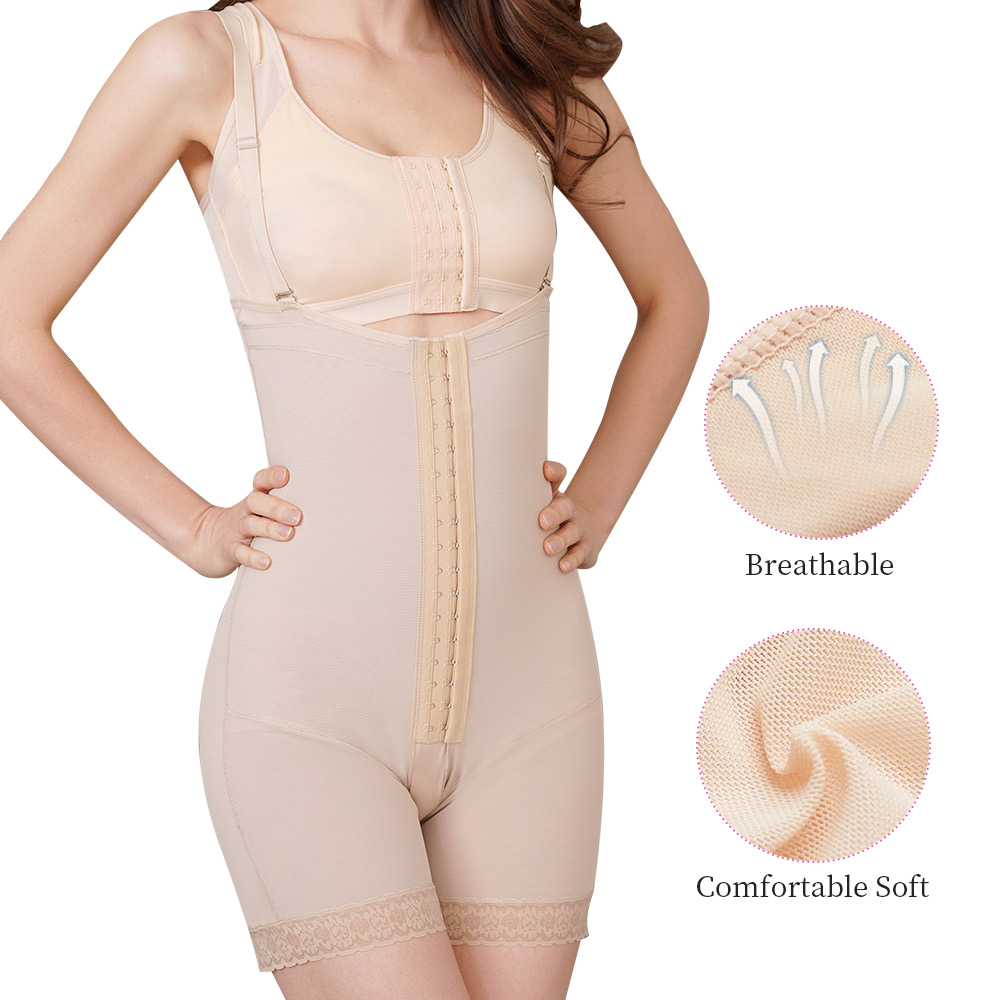 slimming postpartum short corset girdle shaper femme steel bone compression nylon sculpt bodysuit shapewear for women 04