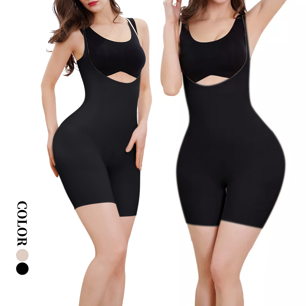 tummy control vacuum slimming one piece plus size high quality shaper seamless lingerie bodysuits for women 02